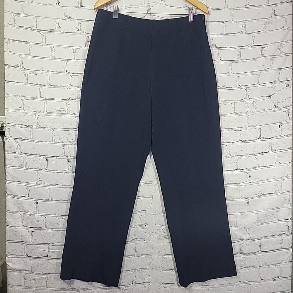Vintage Pendleton Womens Slacks Plus Size 14W Navy Blue High Waist Dress‎ Pants